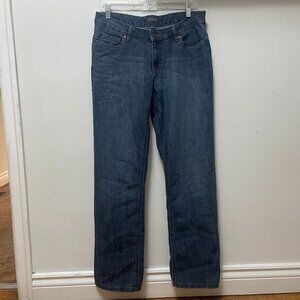 Denver Hayes indigo straight leg blue jeans - women's long size 6